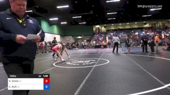 130 lbs Consi Of 16 #1 - Kennedie Snow, NC vs Chloe Ault, PA