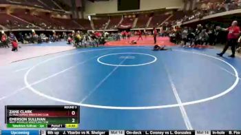 80 lbs Round 3 - Zane Clark, El Paso Supers Wrestling Club vs Emerson Sullivan, West Amarillo Wrestling Club