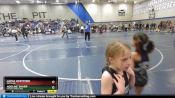 57 lbs Round 3 - Jayna Whitford, Westlake vs Adeline Sharp, Uintah Wrestling