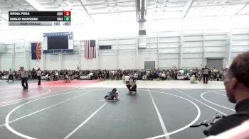 37 lbs Semifinal - Drina Pena, SunKids vs Emilio Marquez, Rkda