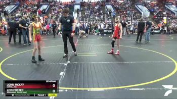 90 lbs Semifinal - Levi Foster, Dearborn Heights WC vs John McKay, Lowell WC