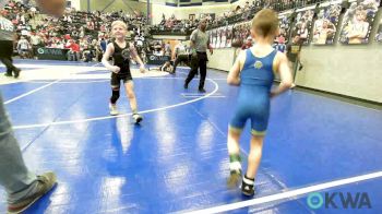 49 lbs Quarterfinal - Kallum Hendrickson, Husky WC vs Jackson Rosholt, Piedmont
