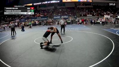 D 2 165 lbs Cons. Round 3 - Jessie Blanchard, Lake Charles College Prep vs Shawn Miller, Brusly