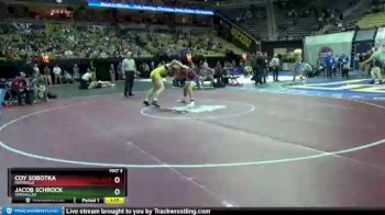 170 lbs Champ. Round 1 - Jacob Schrock, Versailles vs Coy Sobotka, Maysville