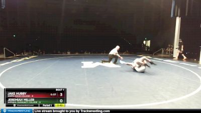 157 lbs Finals (2 Team) - Jeremiah Miller, Umpqua Community College vs Jake Hubby, North Idaho College