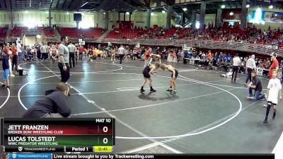 75 lbs Cons. Round 4 - Jett Franzen, Broken Bow Wrestling Club vs Lucas Tolstedt, WWC Predator Wrestling