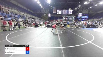 145 lbs Cons 64 #2 - Caleb Greenwood, Ohio vs Clayton McGuire, Alaska