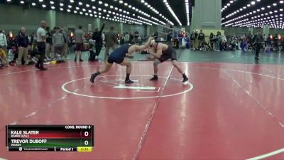 157 lbs Cons. Round 3 - Trevor DuBoff, Wilkes vs Kale Slater, Baker (Kan.)