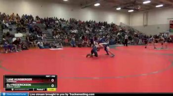 132 lbs Semifinal - Lane Hunsberger, Cedaredge vs Eli Frederickson, Moffat County