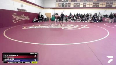 207 lbs Semifinal - Jade Seitz, East Los Angeles College vs Alia Vunipola, Skyline College
