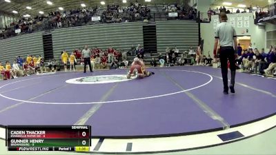 190 lbs Semis & 1st Wrestleback (8 Team) - Gunner Henry, Brownsburg vs Caden Thacker, Evansville Mater Dei