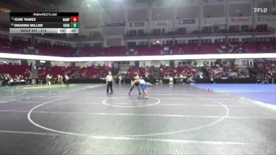 215 lbs Cons. Round 4 - Jose Tamez, Nampa vs Draden Miller, Kuna