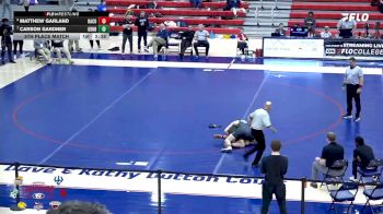 157 lbs 5th Place Match - Matthew Garland, Randolph vs Carson Gardner, Greensboro