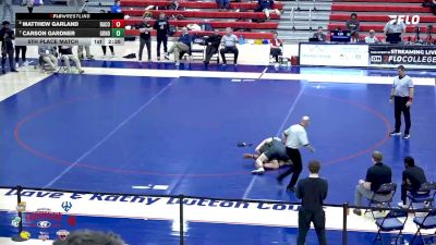 157 lbs 5th Place Match - Matthew Garland, Randolph vs Carson Gardner, Greensboro