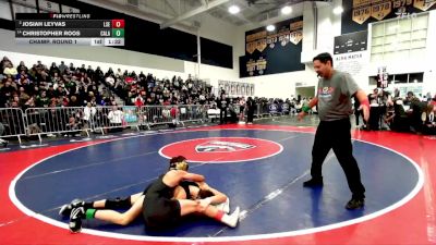 120 lbs Champ. Round 1 - Josiah Leyvas, La Serna vs Christopher Roos, Calabasas