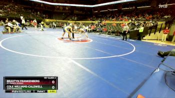 157 Class 2 lbs Champ. Round 1 - Braxtyn Frankenberg, St. Francis Borgia vs Cole Williams-Caldwell, John Burroughs