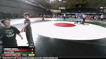 88 lbs Quarterfinal - Kai Button, Whatcom Wrestling Academy vs Andrew Wiehle, Mat Demon Wrestling Club