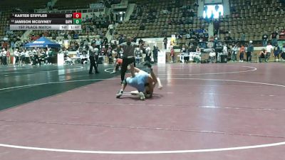 7A 132 lbs 1st Place Match - Karter Stiffler, Enterprise HS vs Jamison Mcgivney, Daphne