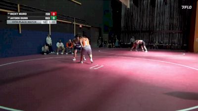 285 lbs 19th Place Match - Jayden Dunn, Waterloo East vs Ricky Muro, Perry