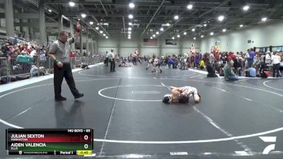 85 lbs Cons. Round 1 - Julian Sexton, Manhattan vs Aiden Valencia, Ellis