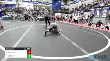 88 lbs Consolation - Cohen Wallace, Kingfisher vs Mac Boso, Choctaw Ironman Youth Wrestling