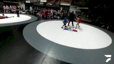 140 lbs Isabella Sermana, LAWA - Los Angles Wrestling Association vs Emelia Owsiany, CMWA - Coastal Mountain Wrestling Association