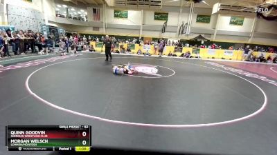 82 lbs Quarterfinal - Quinn Goodvin, Sheridan Wrestling Club vs Morgan Welsch, Lemmon/McIntosh