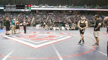 1A/2A 126 Quarterfinal - Kaiden Dahle, South Stanly High School vs Ayden Conley, Robbinsville