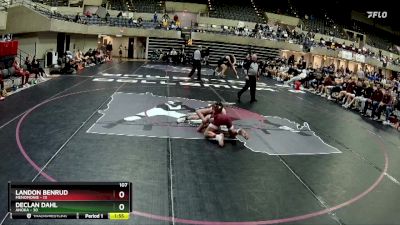 107 lbs Semis & 1st Wrestleback (8 Team) - Landon Benrud, Menomonie vs Declan Dahl, Anoka