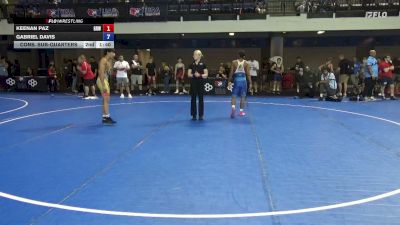 126 lbs Cons. Sub-quarters - Keenan Paz, Gold Rush Wrestling vs Gabriel Davis