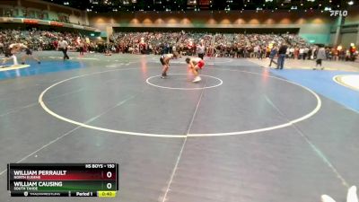 150 lbs Cons. Round 2 - William Perrault, North Eugene vs William Causing, South Tahoe