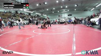 110-120 lbs Rr Rnd 4 - Rhett Powers, Tiger Trained Wrestling vs Daniel Rojas, Team Tulsa Wrestling Club