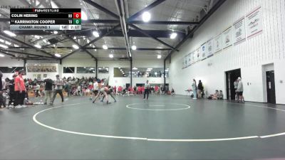 125 lbs Champ. Round 1 - Karrington Cooper, Trine University vs Colin Hering, Heidelberg