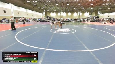 138A Champ. Round 1 - Jackson Williams, Glendale vs Darius Murry, Creighton Prep