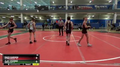 95 lbs Round 2 (6 Team) - Mack Karmon, St. Paris Graham vs Clay Cousino, Oregon Clay