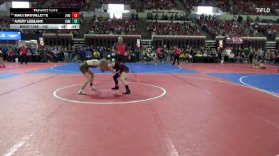 102 lbs 3rd Place Match - Avery LeBlanc, Powell Wrestling Club vs Maci Brouillette, Coyote Wrestling Club