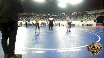 100 lbs 2nd Place - Talon Peterpaul, Chickasha Youth Wrestling vs Jeremiah Cisneros, Scots Wrestling Club