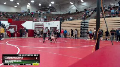 80-88 lbs Cons. Round 3 - Dylan Matthews, PAWS Elite WC vs Colton Nicodemus, Southern Indiana Wrestling