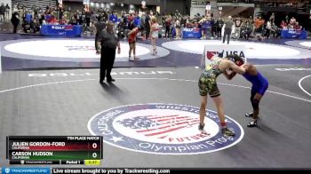 170 lbs 7th Place Match - Carson Hudson, California vs Julien Gordon-Ford, California