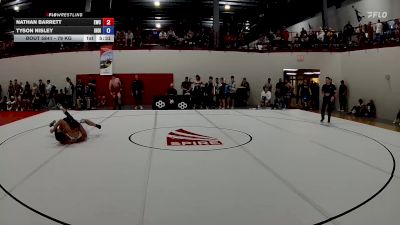 79 kg Cons. Round 2 - Nathan Barrett, Eagles Wrestling Club vs Tyson Nisley, Indiana