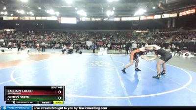 195 lbs Champ. Round 2 - Zachary Lulich, Silverton HS vs Gentry Smith, Post Falls