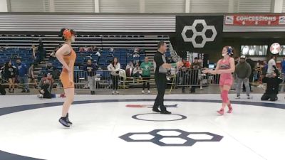 120 lbs Cons. Semis - Phylicia Turner, Ground Zero Wrestling vs Sophia Tellez, Takedown City Wrestling Club