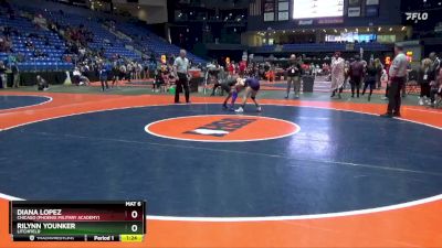 110 lbs Cons. Round 2 - Diana Lopez, Chicago (Phoenix Military Academy) vs Rilynn Younker, Litchfield