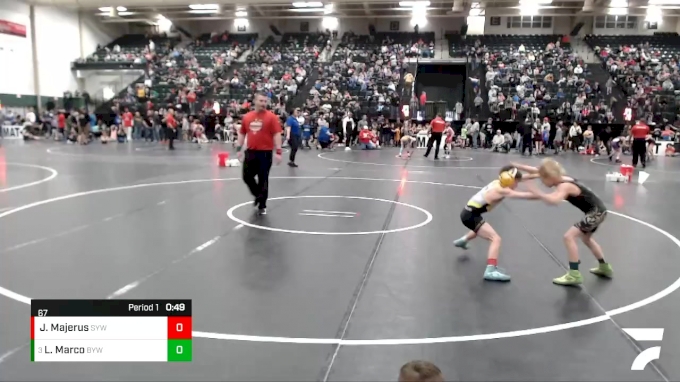 67 lbs Semifinal Landen Marco, Bryan Youth Wrestling vs Jack Majerus