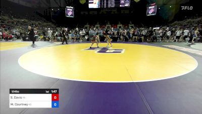 124 lbs Cons 32 #1 - Saphia Davis, PA vs Mya Courtney, KS