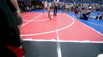 36 lbs Quarterfinal - Clara Collier, Sperry Wrestling Club vs Pyper Patterson, Cleveland Take Down Club