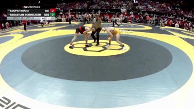 D3-132 lbs Champ. Round 1 - Cooper Kucia, Cuy. Heights vs Sebastian Schmeltzer, Waynedale