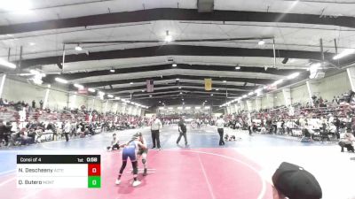 80 lbs Consi Of 4 - Nissia Descheeny, Aztec vs Quinn Butero, Monte Vista Takedown Club