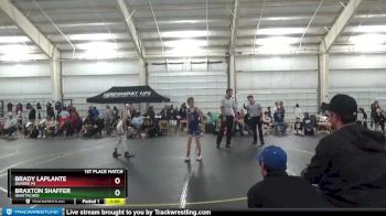 85 lbs 1st Place Match - Braxton Shaffer, Unattached vs Brady LaPlante, Dundee MI