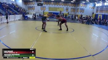 144 lbs Round 1 (8 Team) - Nathan Mathews, Longwood WC vs Ian Drake, George Jenkins WC